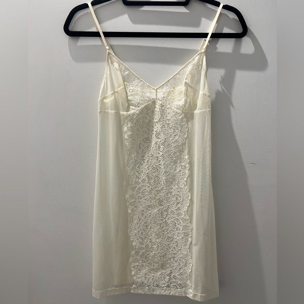 La Perla Studio Lace Slip Dress | Ivory Mesh Lace Chemise | Lingerie | Size S - Picture 2 of 6
